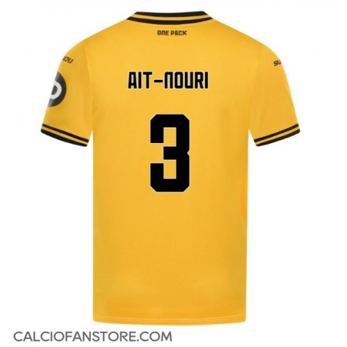 Maglia Calcio Wolves Rayan Ait-Nouri #3 Prima Divisa 2024-25 Manica Corta